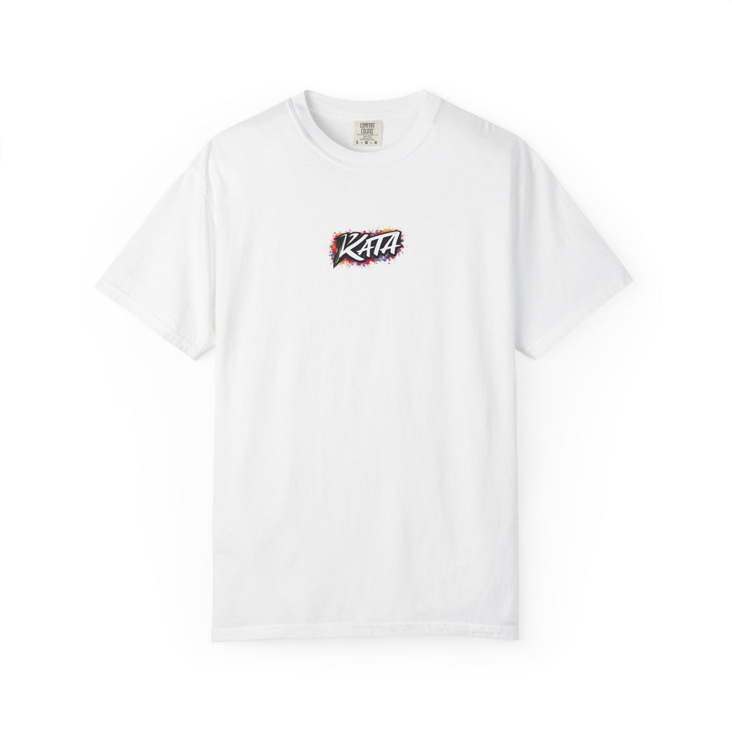 Kata Demon Mask T-Shirt — Colorful Graffiti Martial Arts Tee